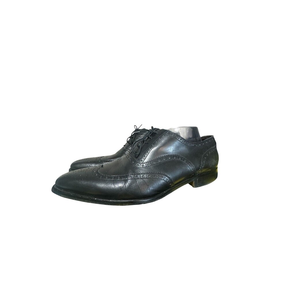 To Boot New York Adam Derrick Black Leather WingTip Oxford Shoes Men's Sz 10.5